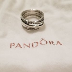 Pandora Entwined Ring size 7, brand new!